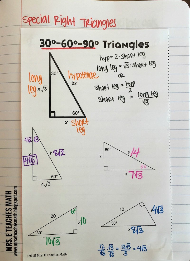 Get 85 Special Right Triangles Worksheets Ideas 56