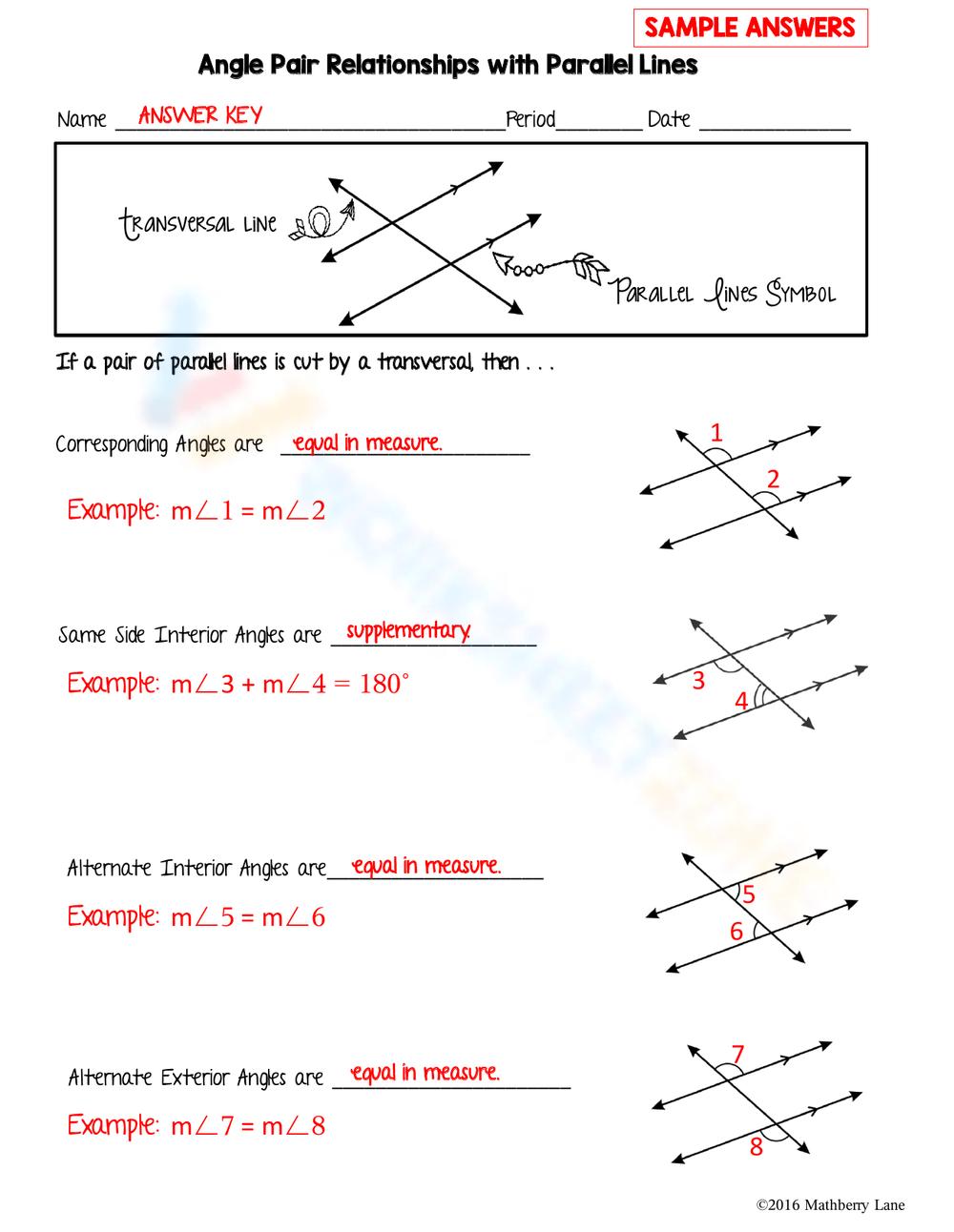 Save 60 Angle Relationships Worksheets Ideas 2