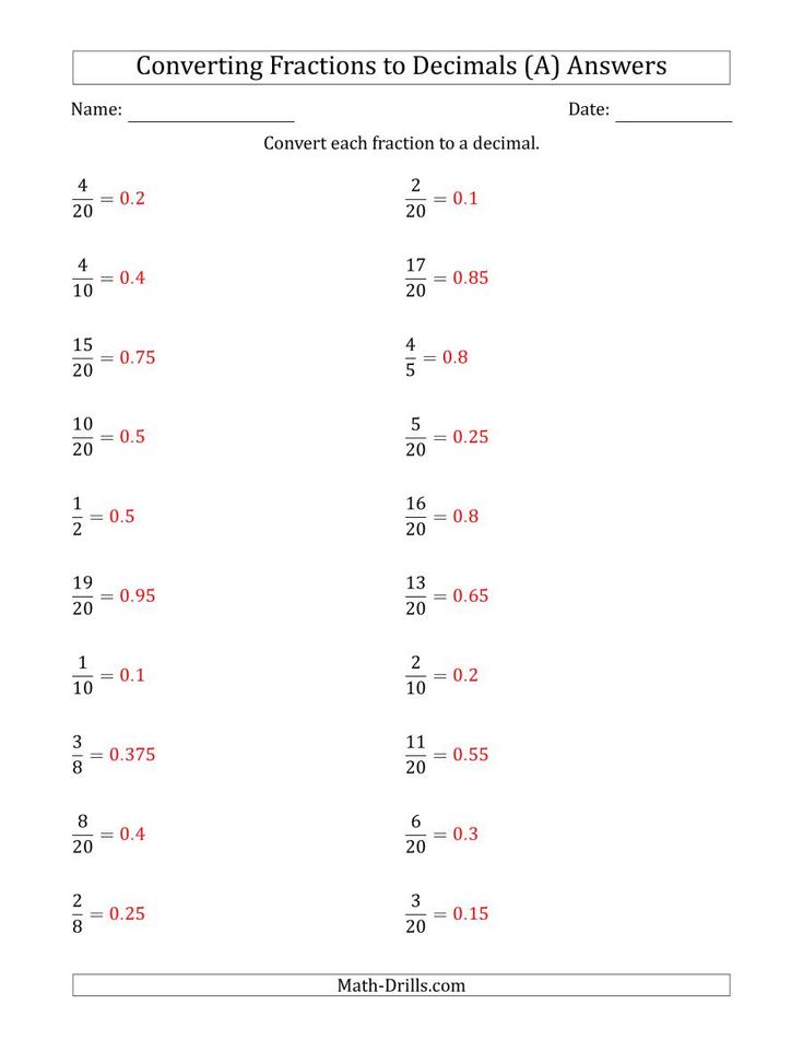 Save 60 Fractions To Decimals Worksheets Ideas 13