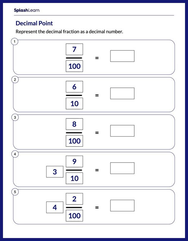 Save 60 Fractions To Decimals Worksheets Ideas 34