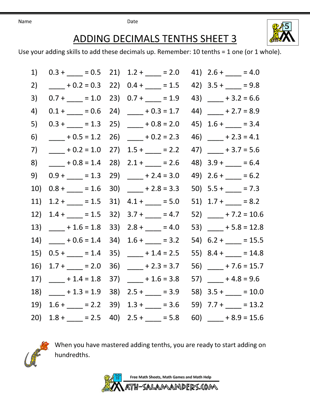 Save 60 Fractions To Decimals Worksheets Ideas 47