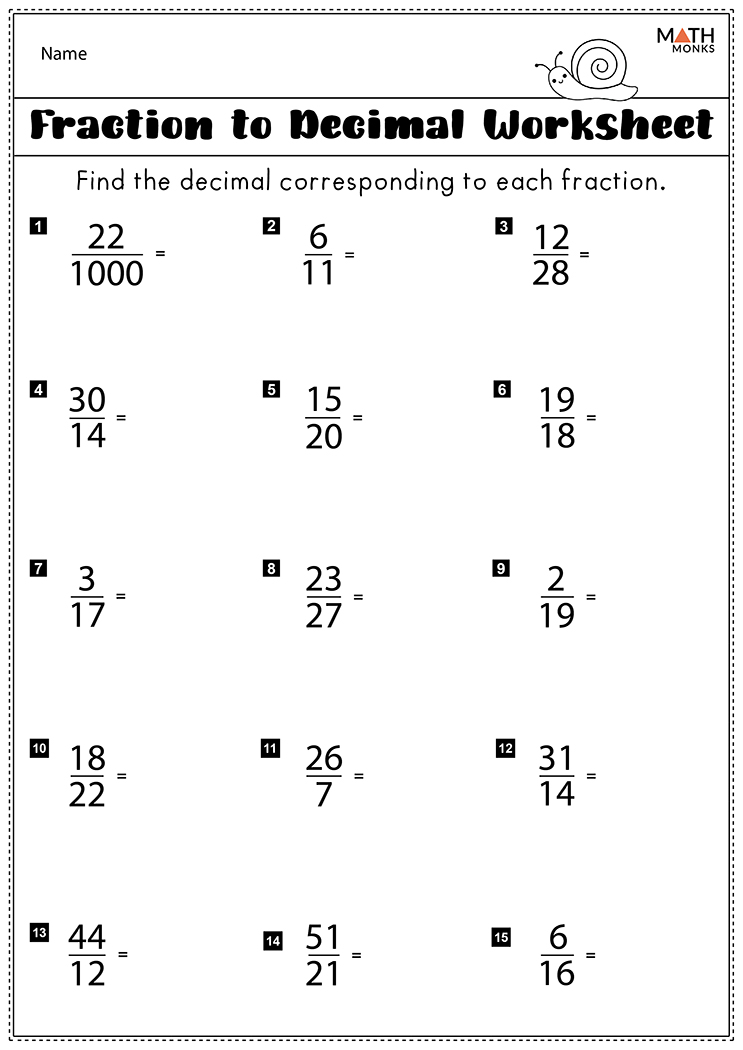 Save 60 Fractions To Decimals Worksheets Ideas 49