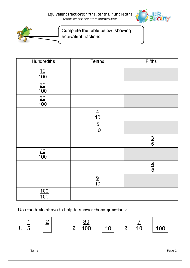 Save 60 Fractions To Decimals Worksheets Ideas 9