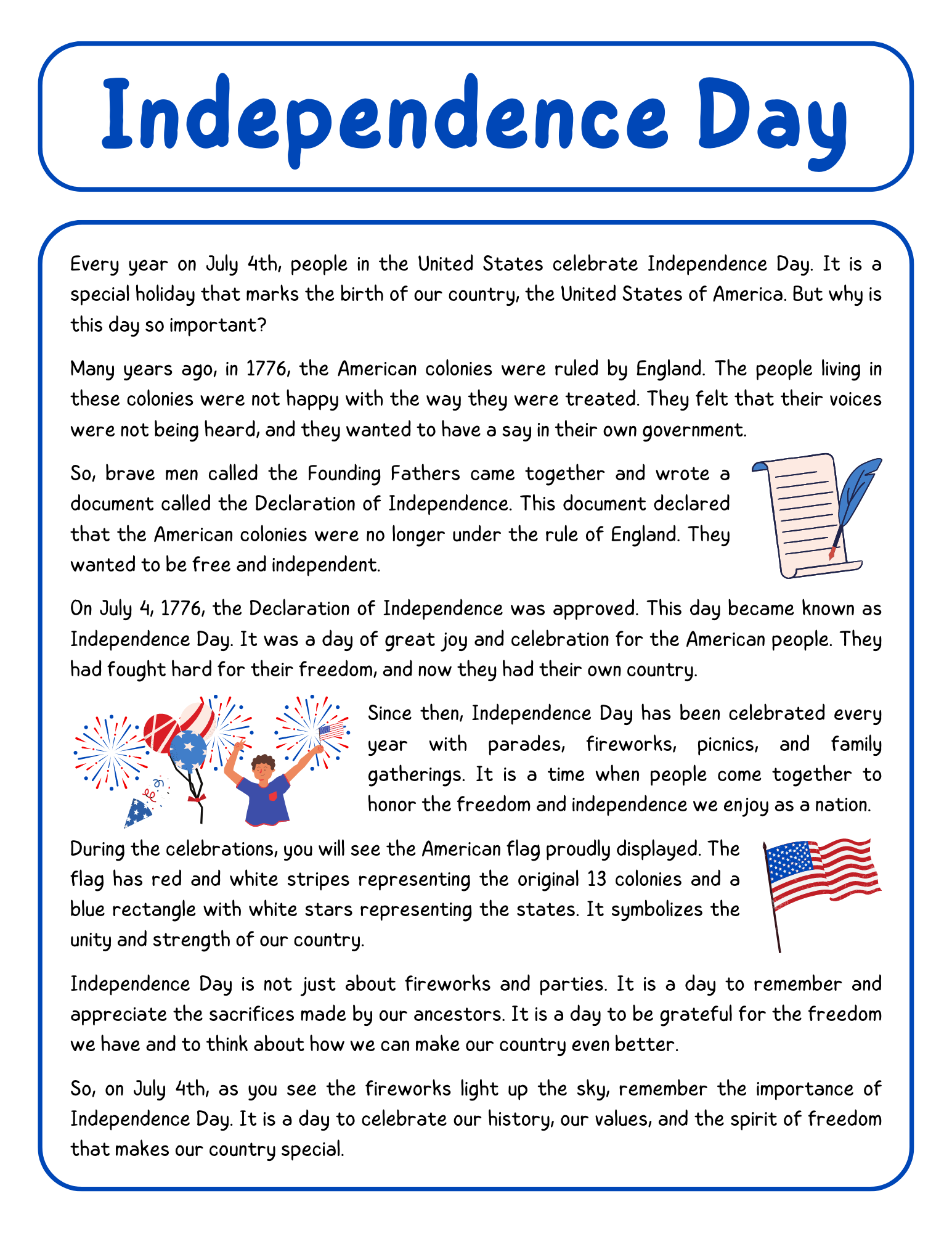 Best 45 Independence Day Worksheet Ideas 32