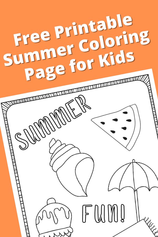 Best 45 Summer Coloring Pages Free Ideas 25