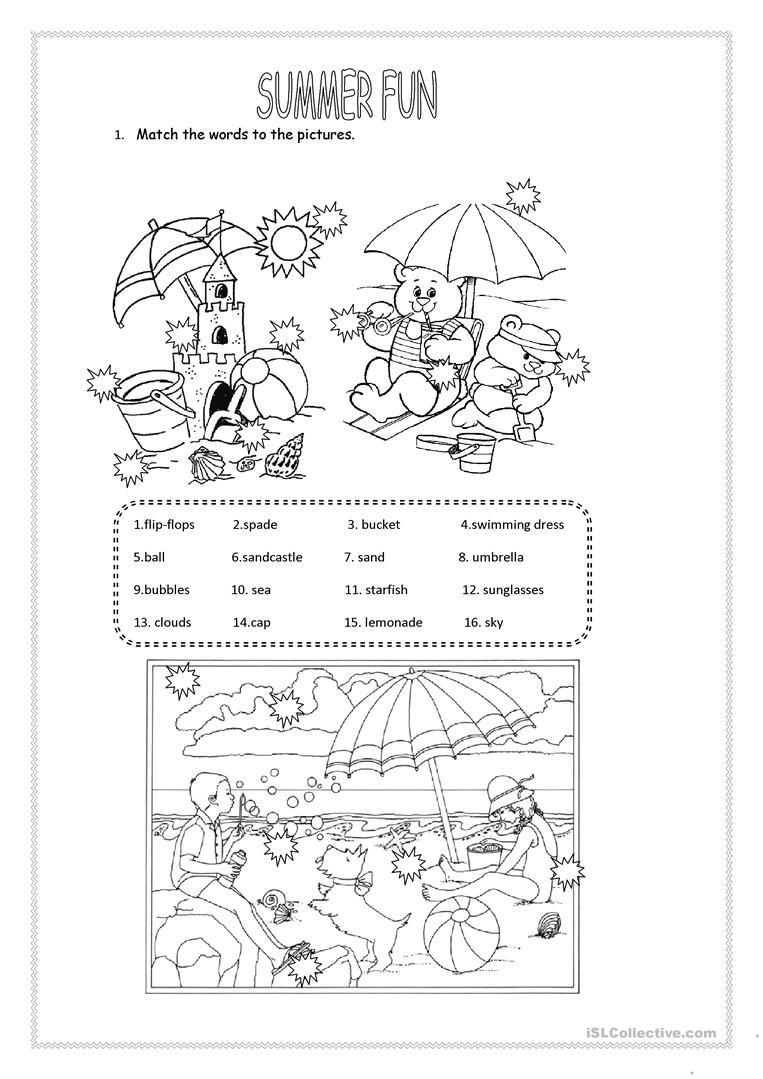 Best 45 Summer Worksheets For Grade 1 Ideas 6