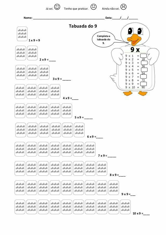 20 9 Multiplication Table Worksheet Download