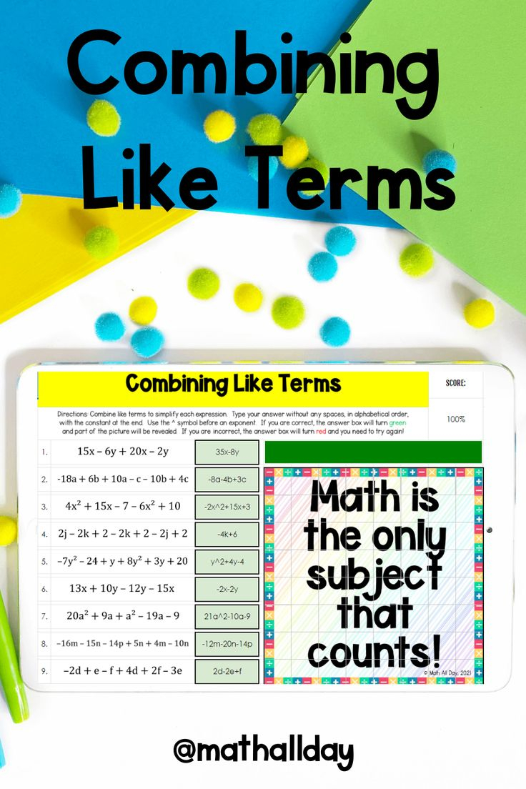 20 Combining Like Terms Worksheet Free