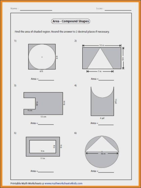 20 Composite Volume Worksheet Free