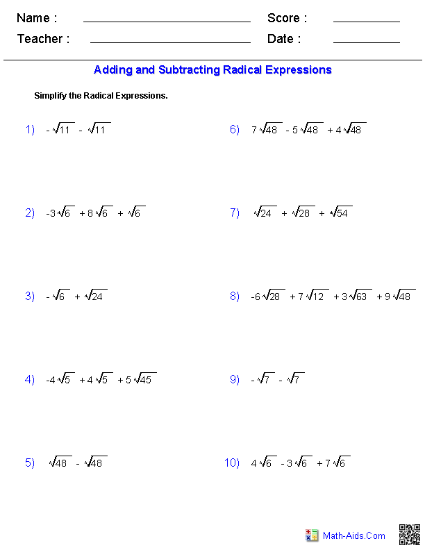 20 Exponents Simplify Worksheet Pdf