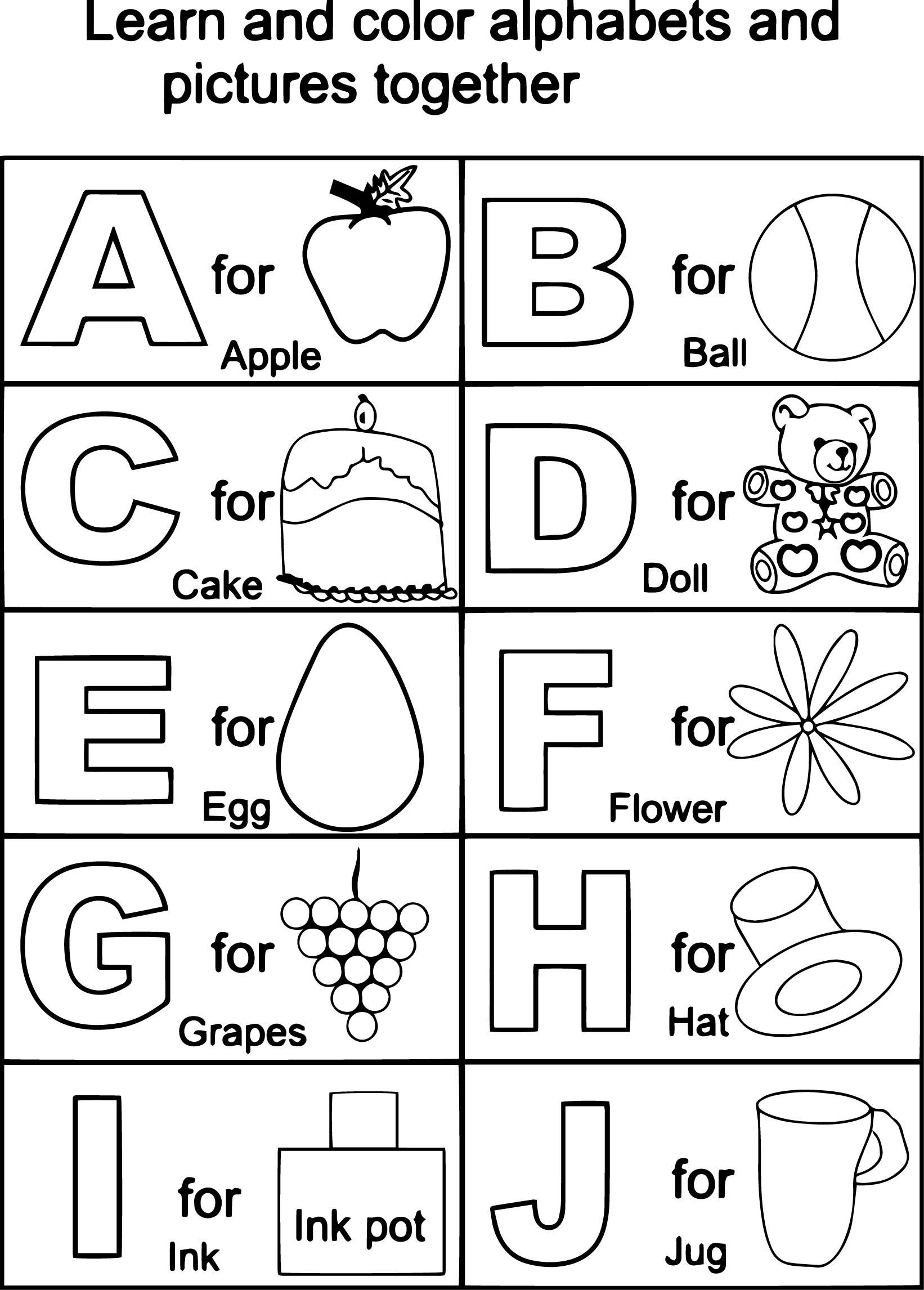 20 Letter Coloring Worksheets Download