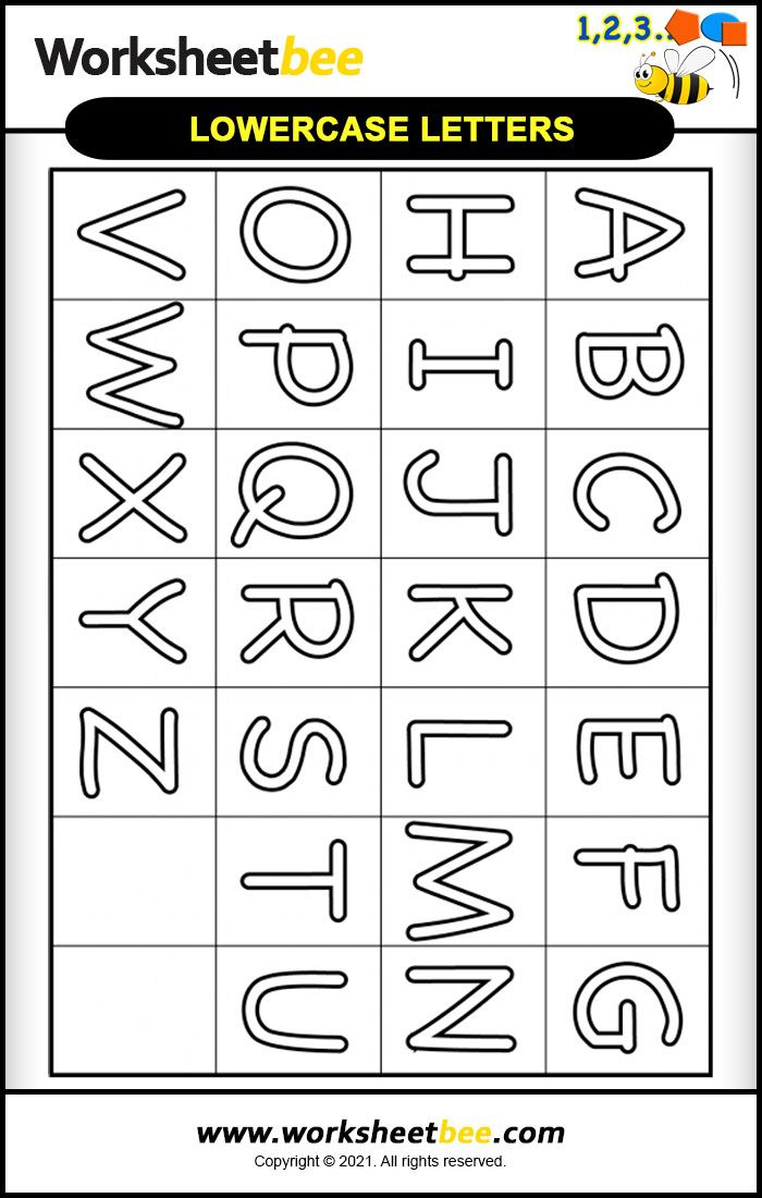 20 Letter Coloring Worksheets Free