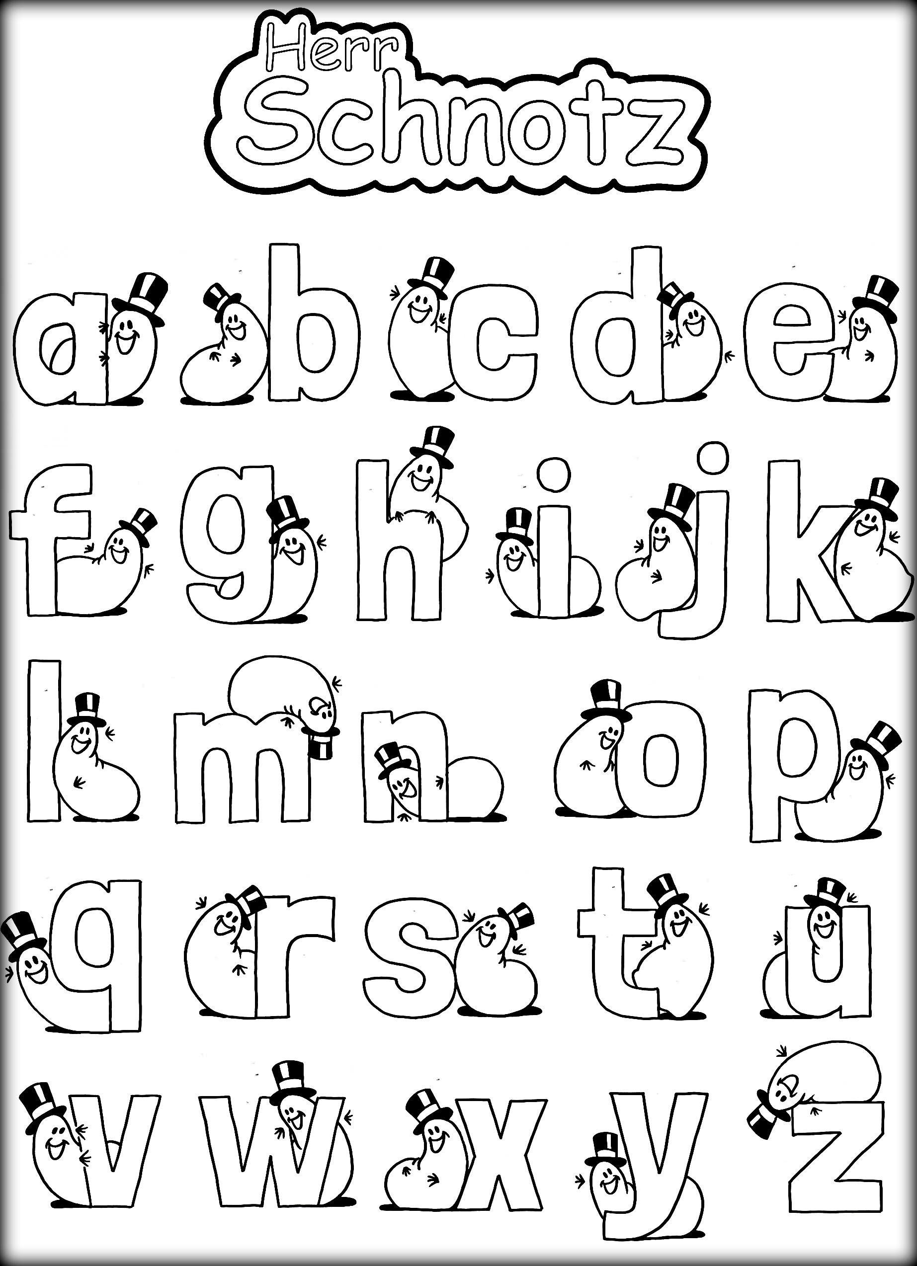 20 Letter Coloring Worksheets Free