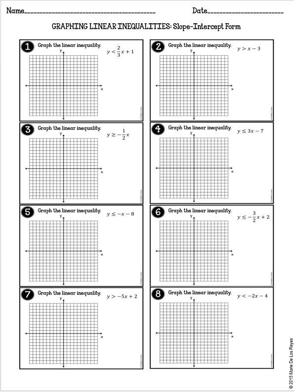 20 Linear Inequalities Worksheet Download