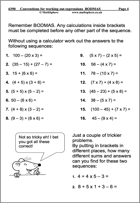 20 Math Algebra Worksheets Free