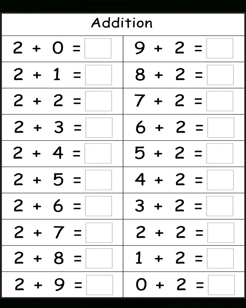 20 Math Facts Practice Worksheets Download