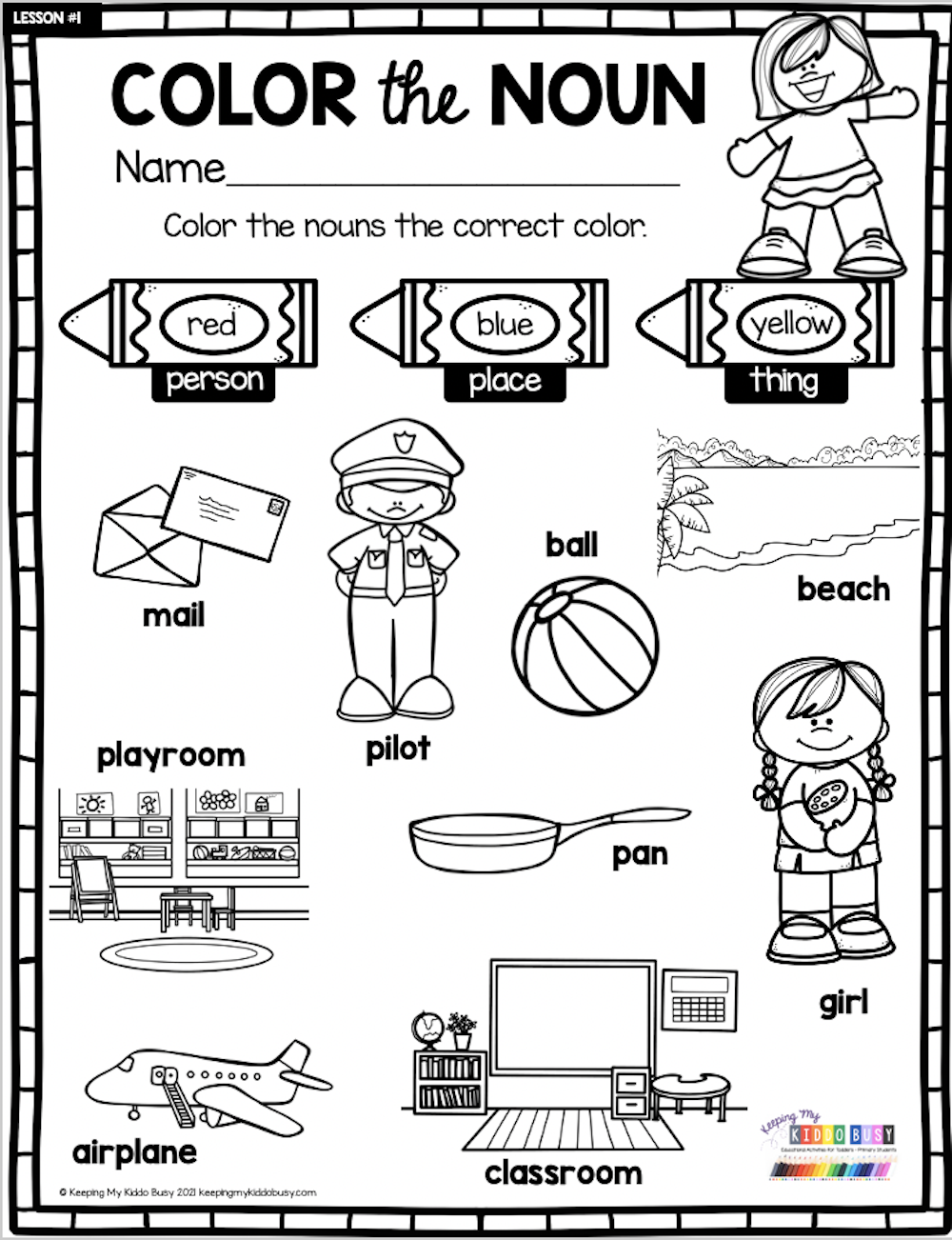 20 Noun Verb Worksheet Pdf