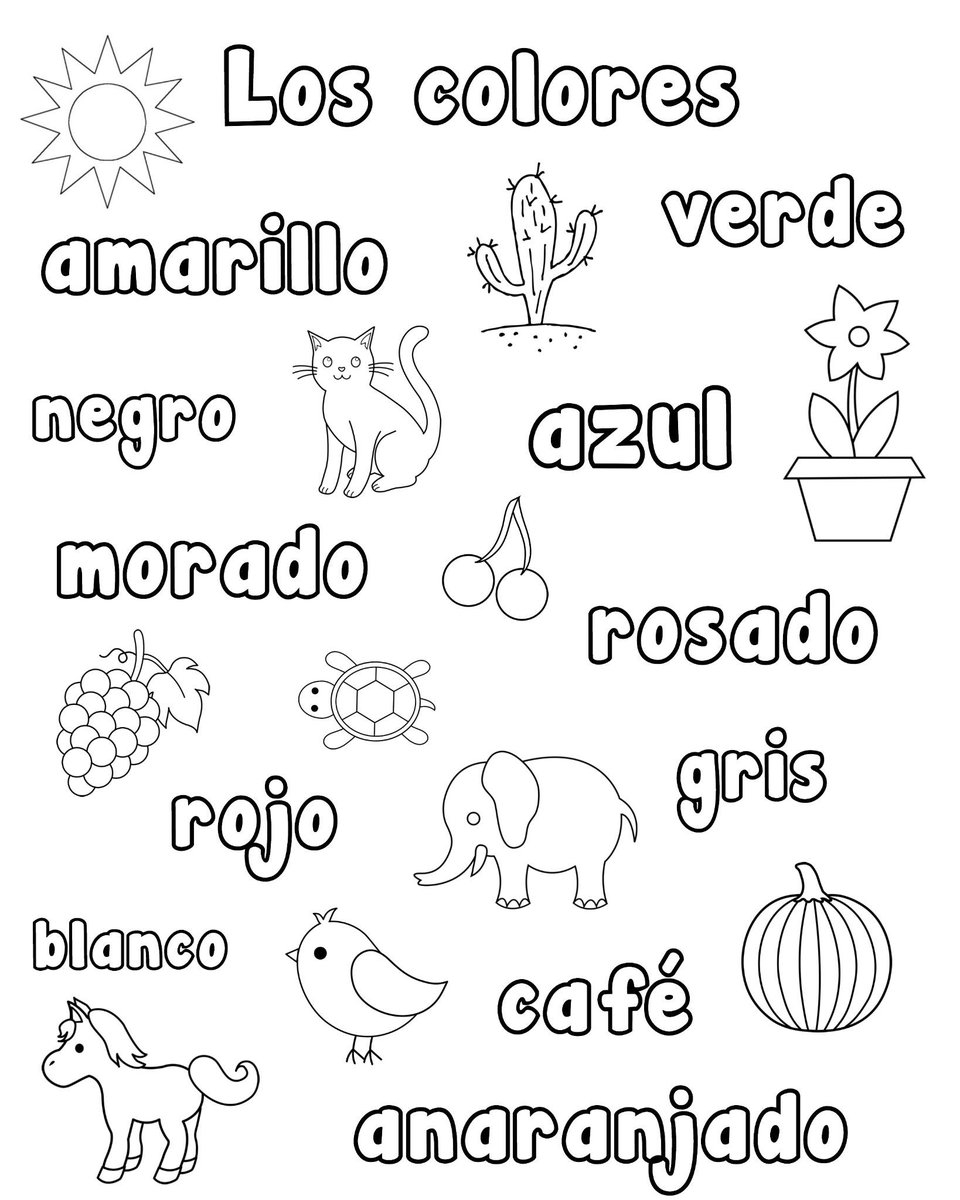 20 Printable Spanish Worksheets Download