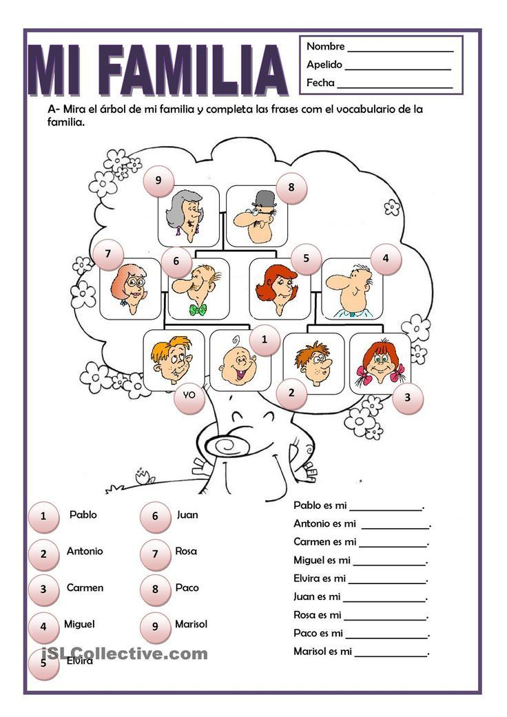 20 Printable Spanish Worksheets Download