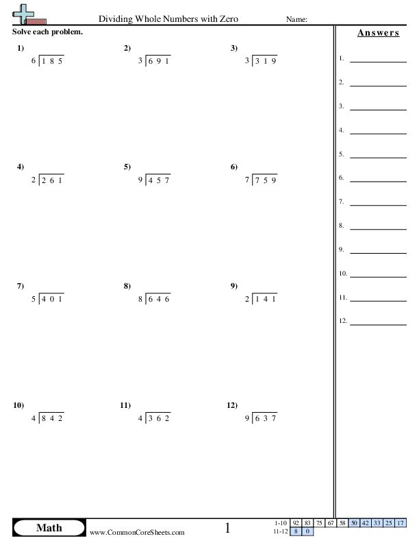 20 Simple Division Worksheets Pdf Download