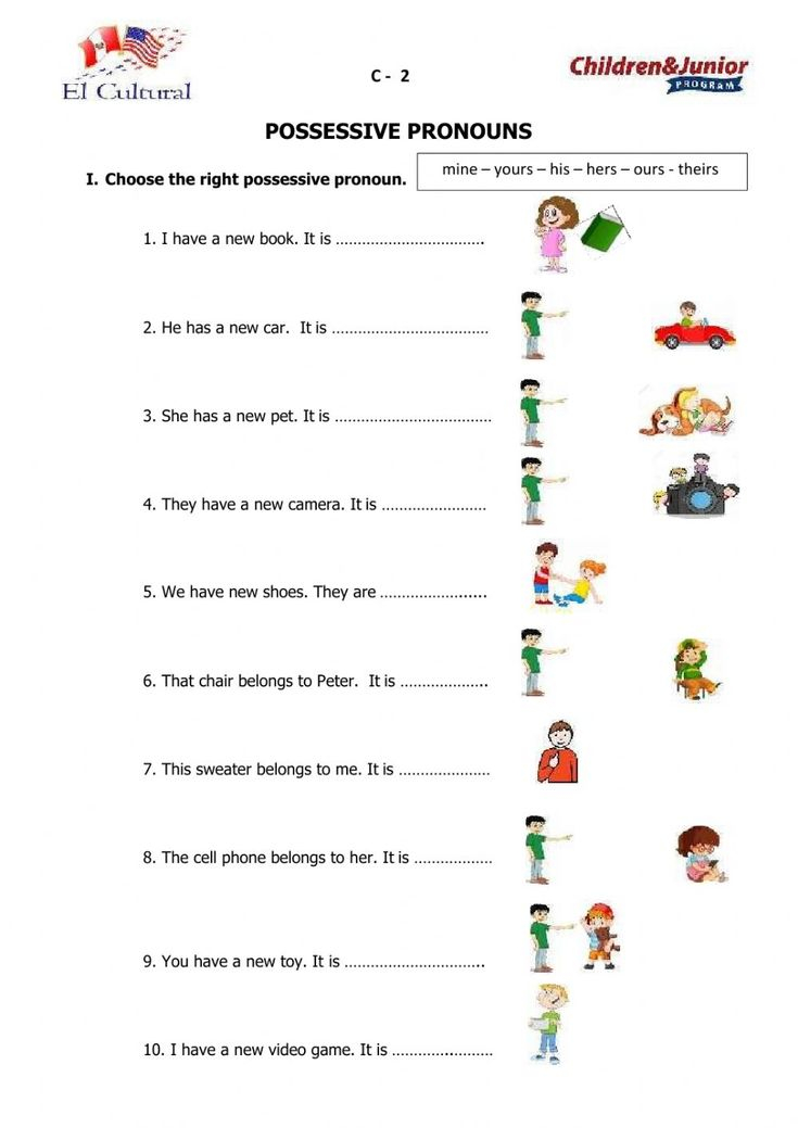 20 Using Possessive Pronouns Worksheet Free