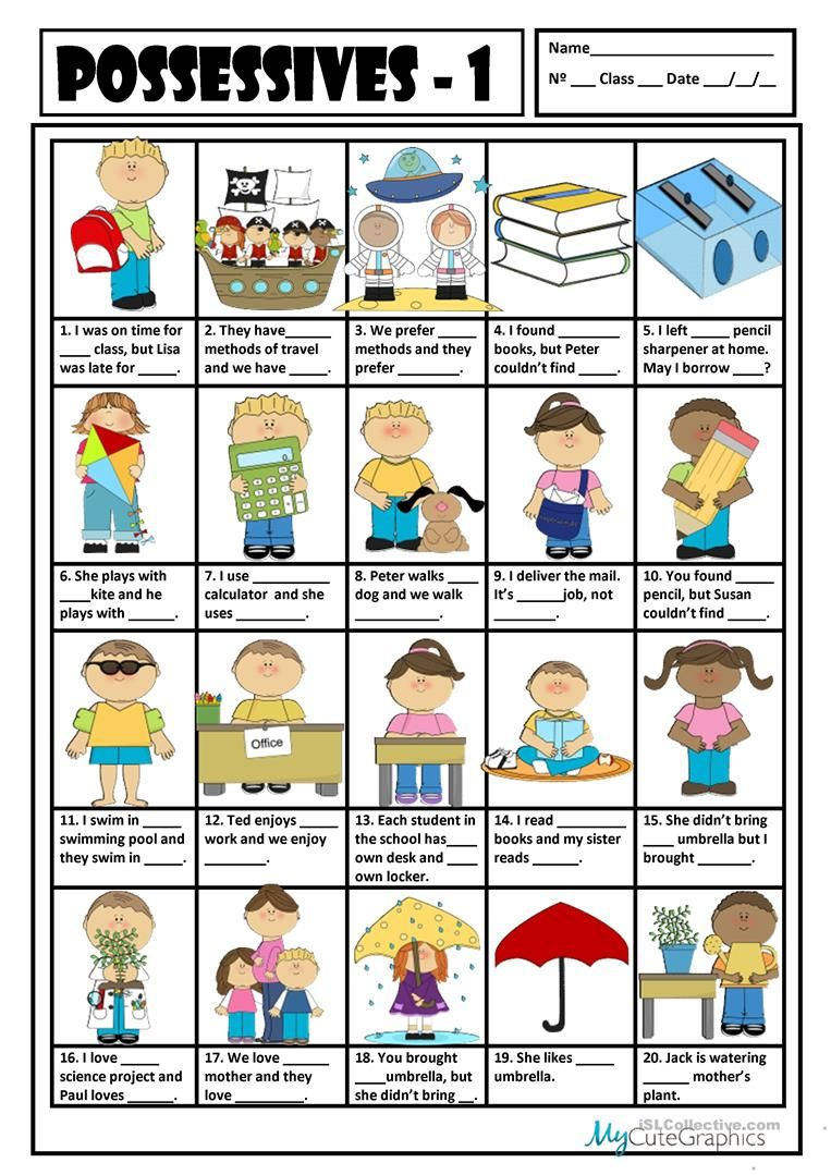 20 Using Possessive Pronouns Worksheet Pdf