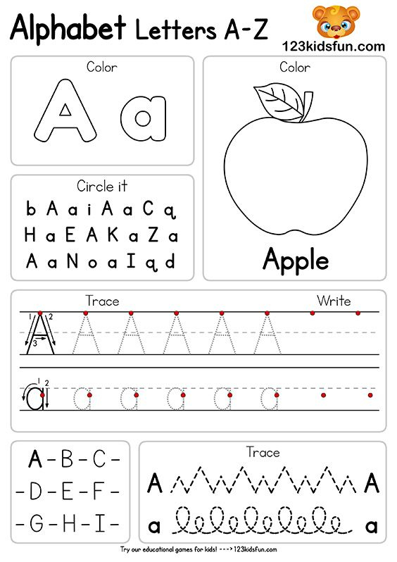 20 Worksheets Of The Alphabet Free