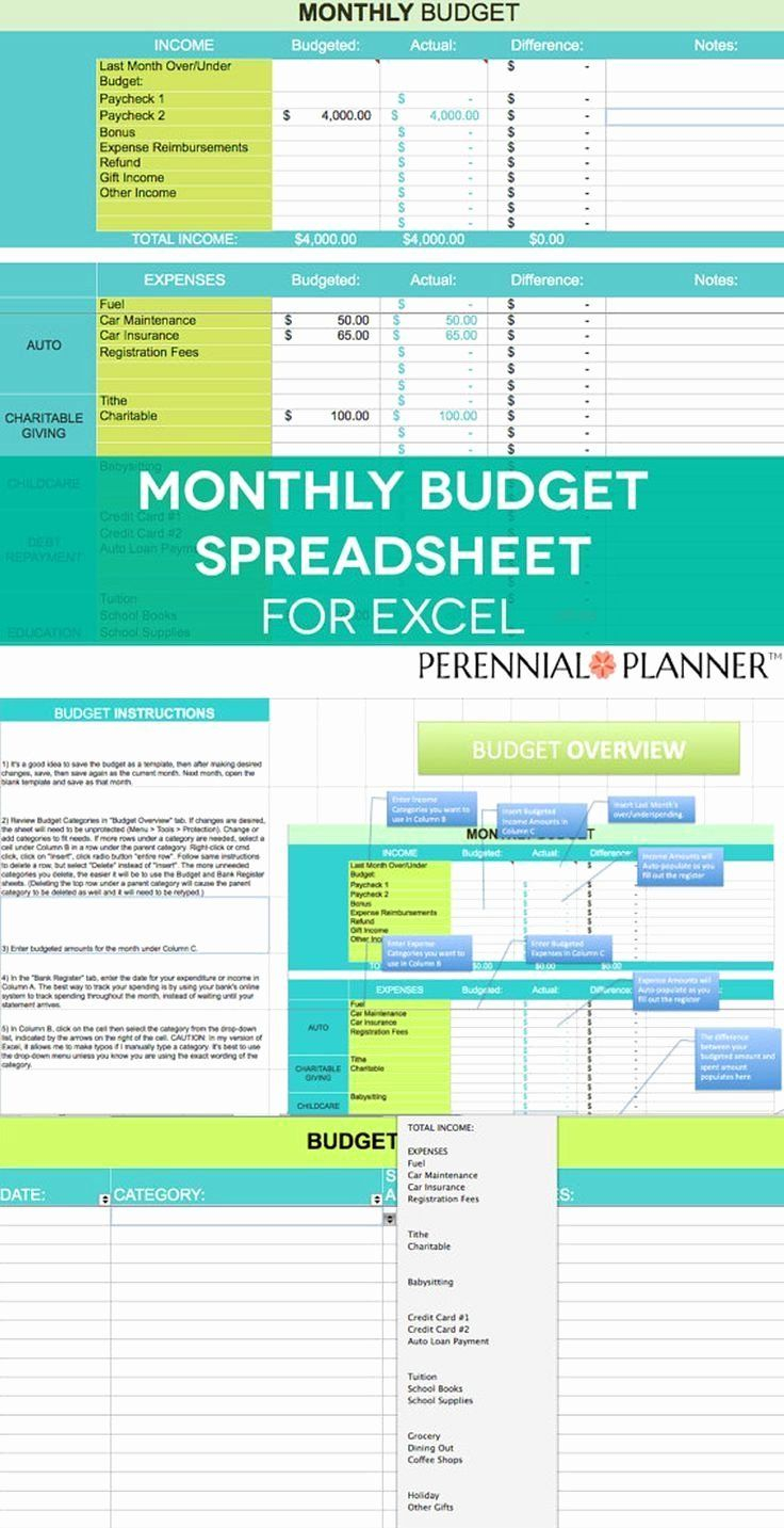 30 Budgeting Worksheet Excel Pdf