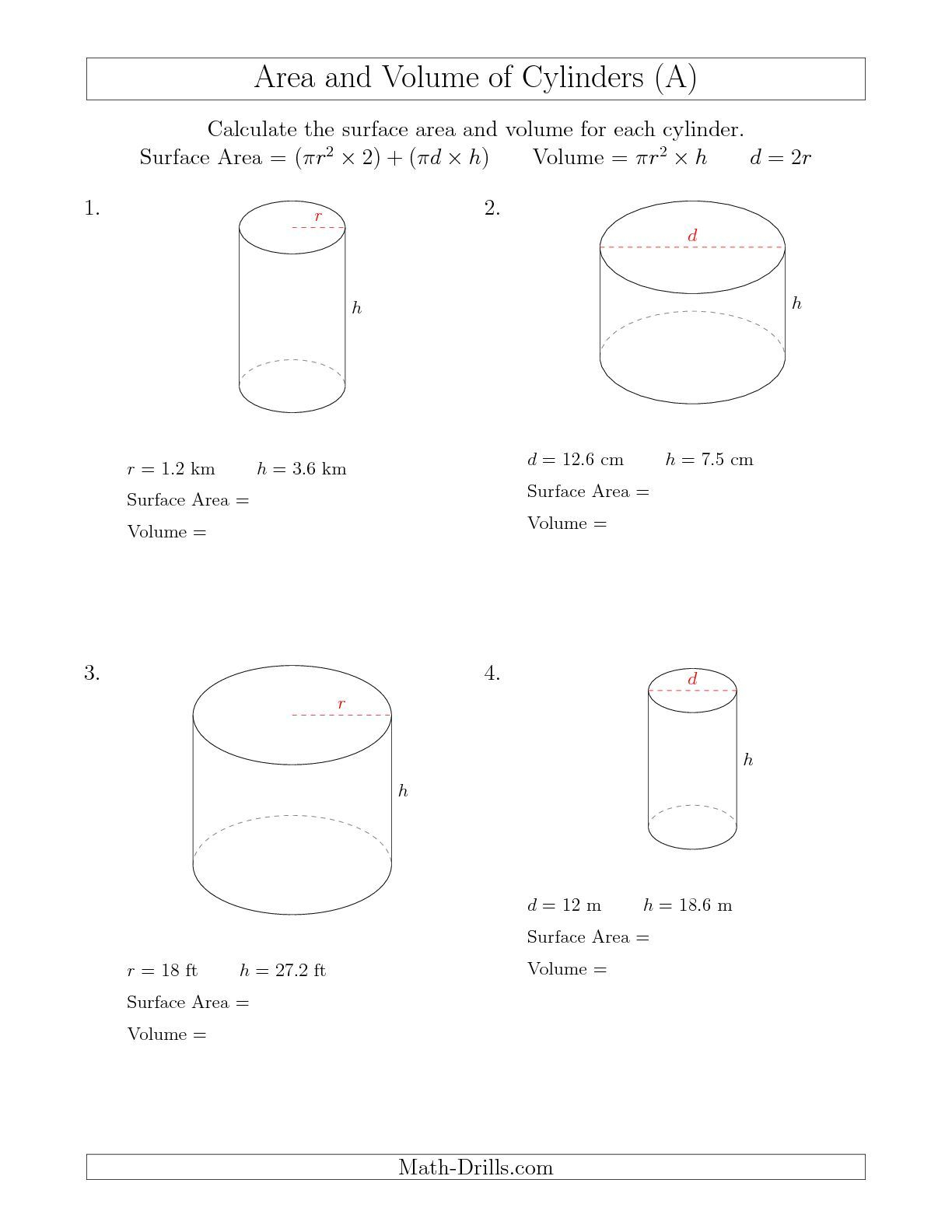 30 Composite Volume Worksheet Download