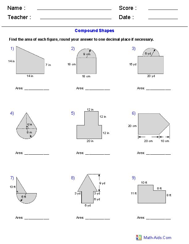 30 Composite Volume Worksheet Pdf