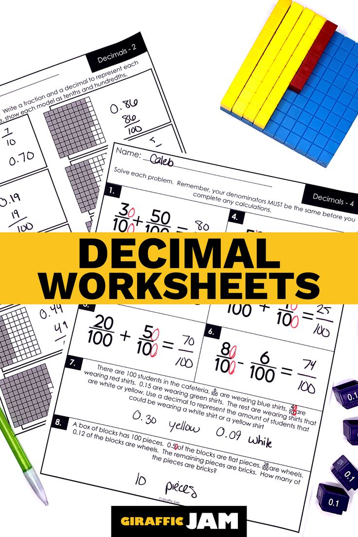 30 Decimal Worksheets 4Th Grade Download