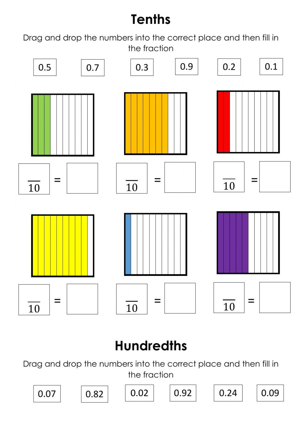 30 Decimal Worksheets 4Th Grade Pdf