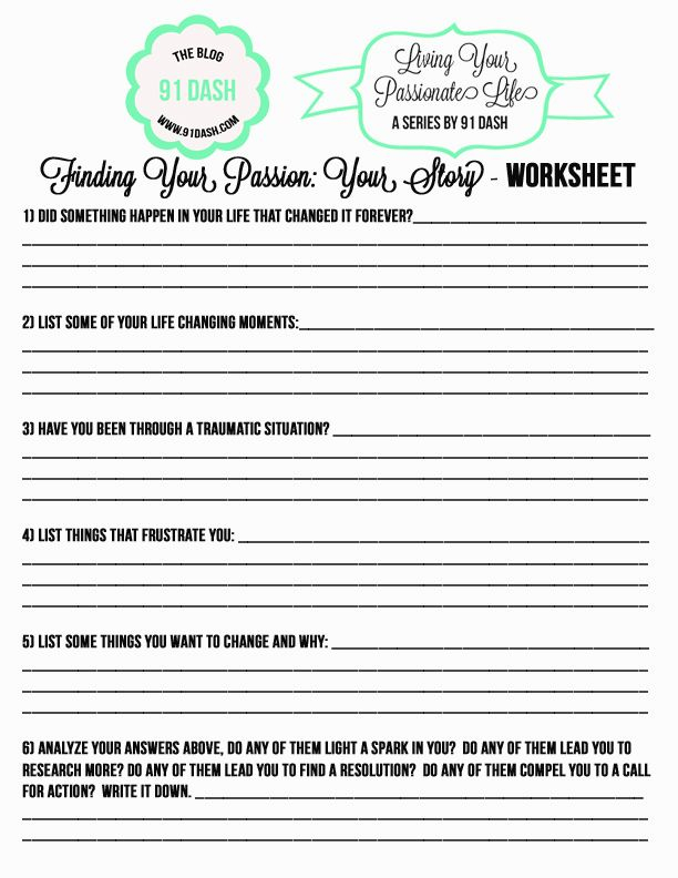 30 Find Your Why Worksheet Download