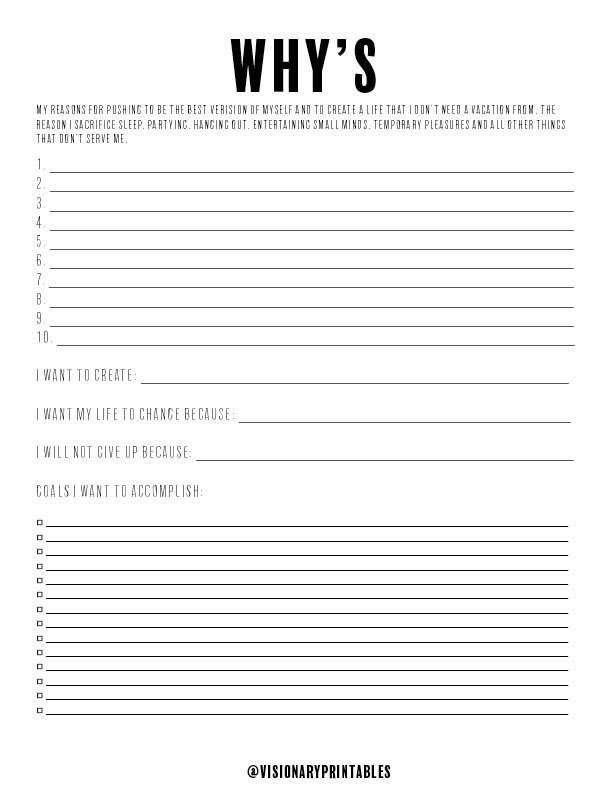 30 Find Your Why Worksheet Pdf