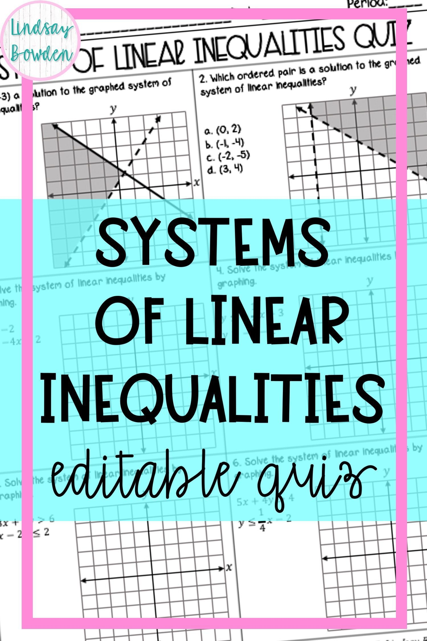 30 Linear Inequalities Worksheet Pdf