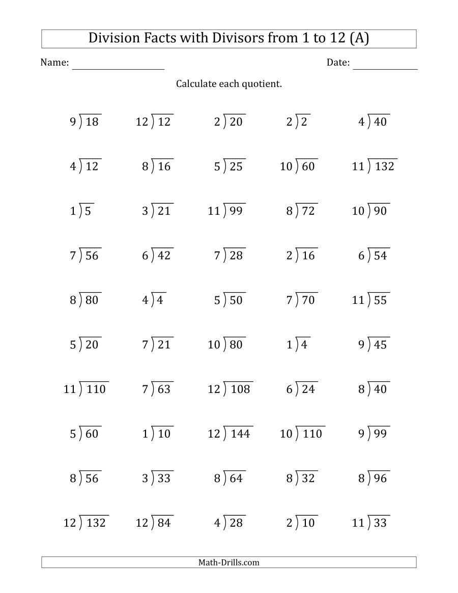 30 Math Facts Practice Worksheets Free