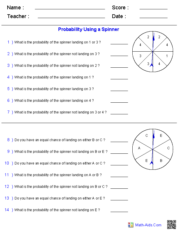 30 Probability Worksheets With Answers Pdf