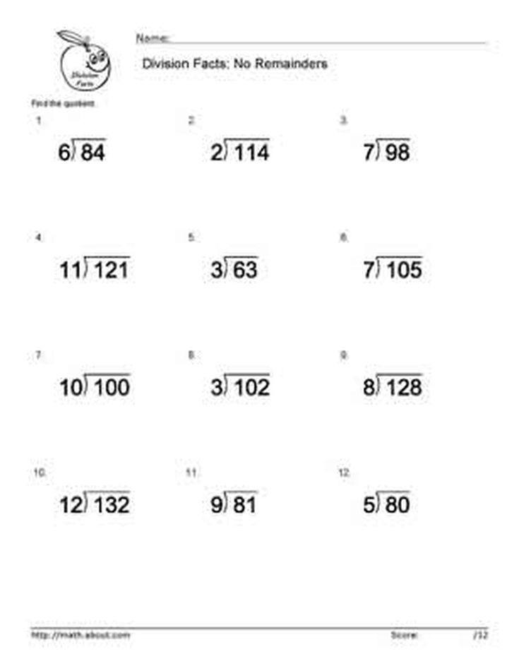 30 Simple Division Worksheets Pdf Download