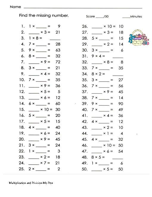 30 Simple Division Worksheets Pdf Download