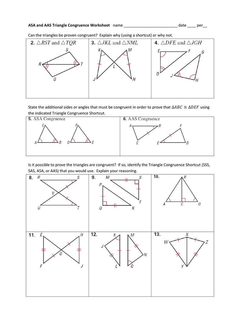 30 Triangle Congruence Worksheet Answers Download