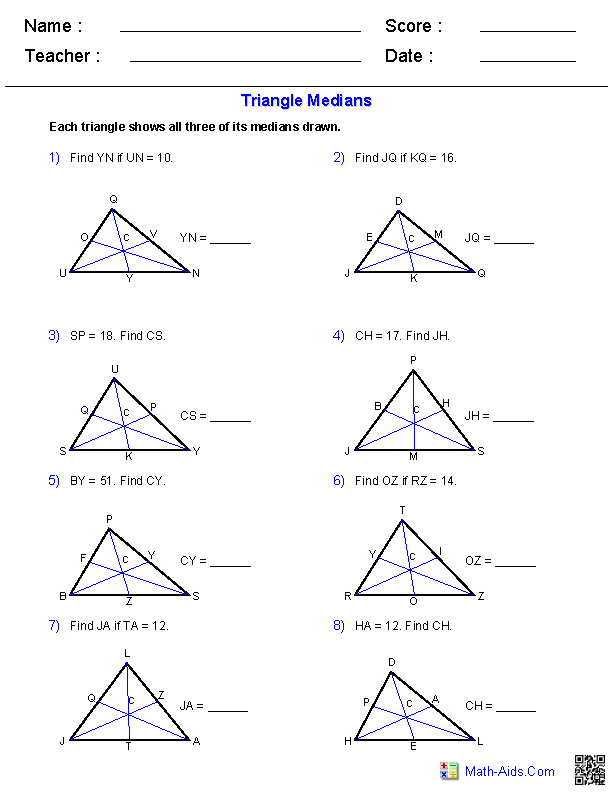 30 Types Of Triangles Worksheet Free