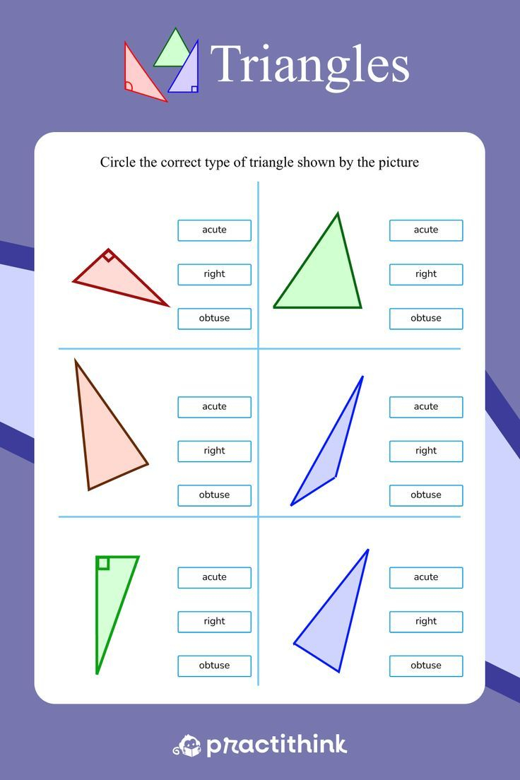 30 Types Of Triangles Worksheet Free