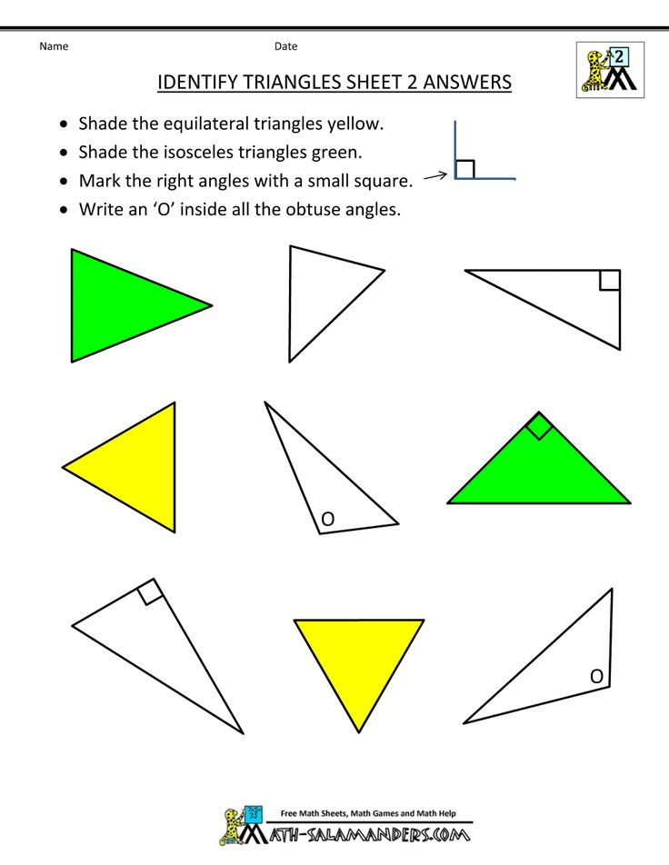 30 Types Of Triangles Worksheet Free