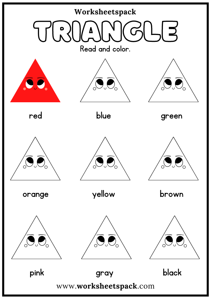 30 Types Of Triangles Worksheet Pdf