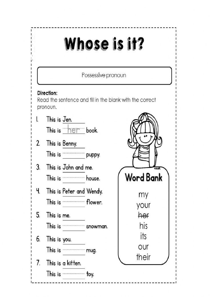 30 Using Possessive Pronouns Worksheet Free