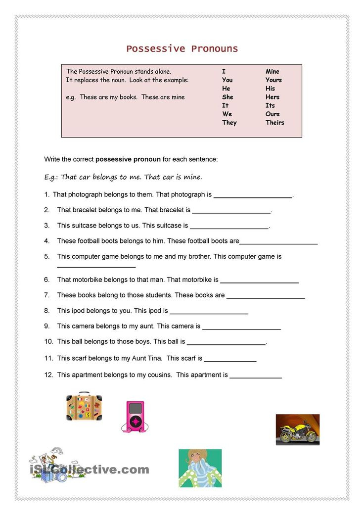 30 Using Possessive Pronouns Worksheet Pdf