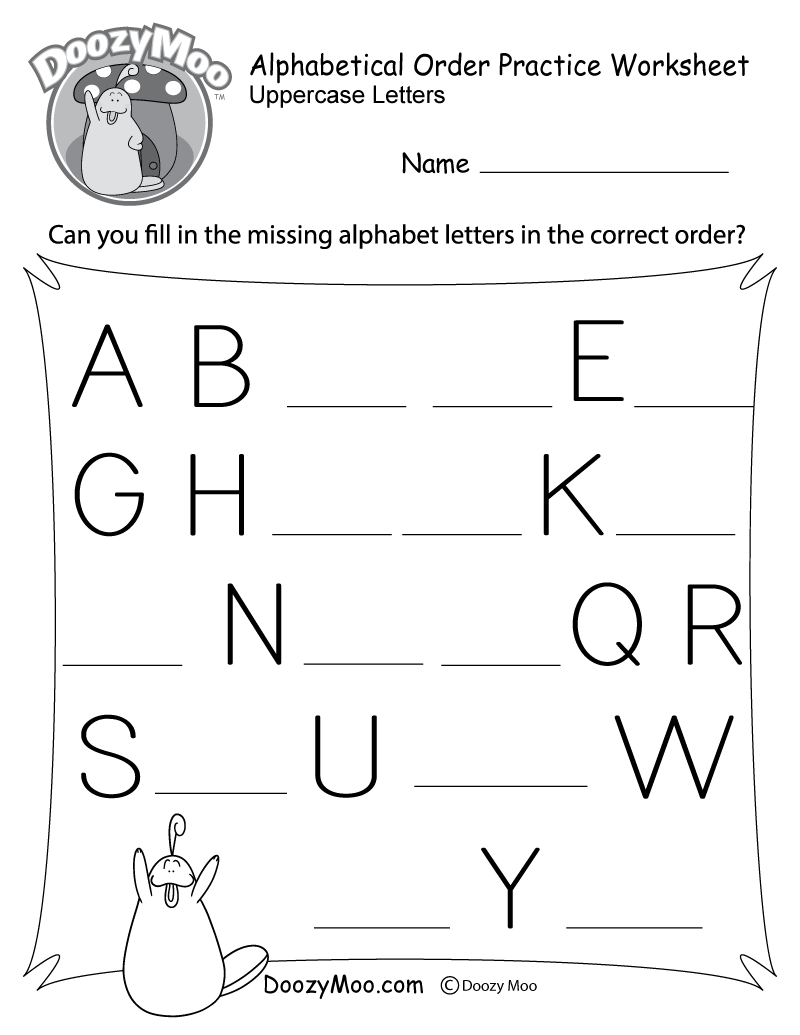 30 Worksheets Of The Alphabet Download