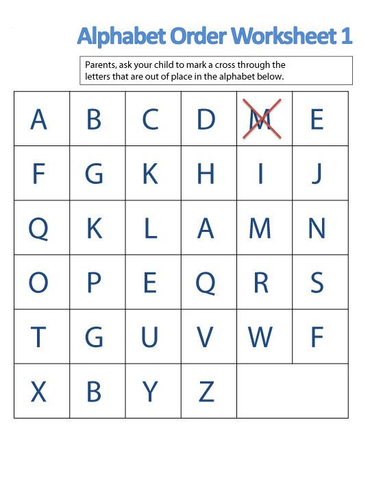 30 Worksheets Of The Alphabet Free