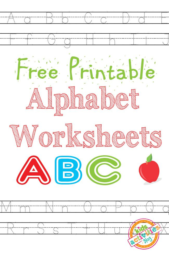 30 Worksheets Of The Alphabet Pdf