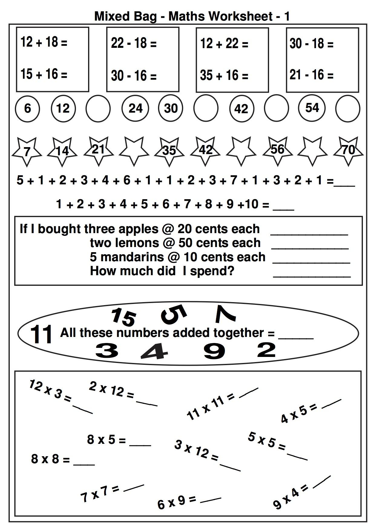 35 2Nd Grade Math Worksheets Download